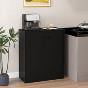 2-Door Storage Cabinet, Modern Floor Cabinet with 3-Tier Shelf