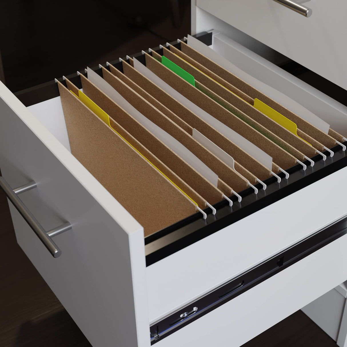 Miscellaneous Office Gaming Desk, L: 59.06" x W: 23.47" x H: 29.96", White finish