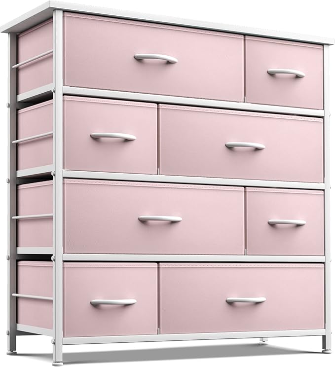 8 Drawers - Furniture Storage Chest for Kid’s, Teens, Bedroom, Nursery, Playroom,