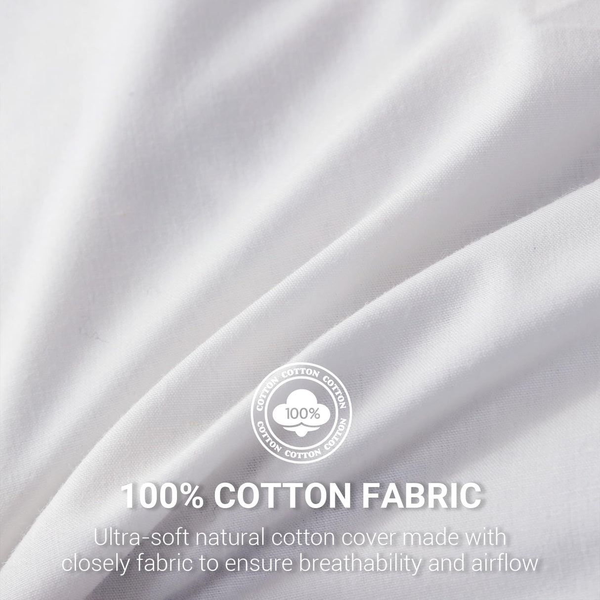 Feather Pillow Standard Queen Size Set of 2 Bed Pillows for Sleeping