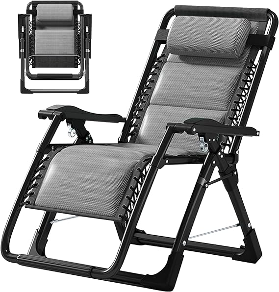 ZenFold Oversized Zero Gravity Recliner with Removable Soft Pad