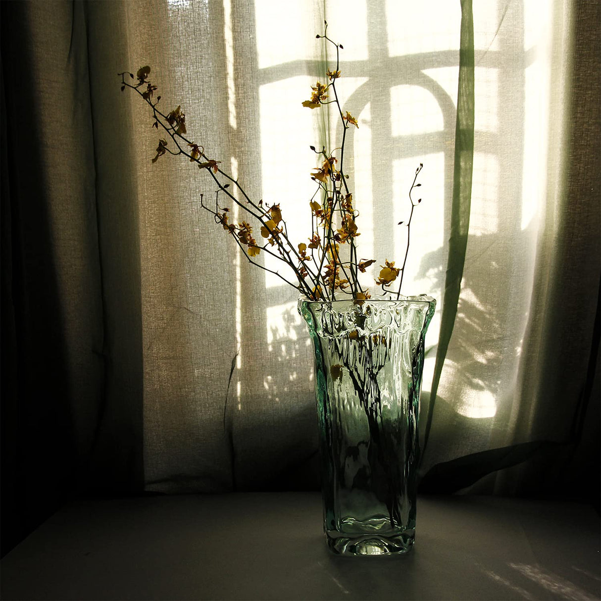 Crystal Clear Glass Flower Vase for Home Wedding Moden Centerpieces Decorative