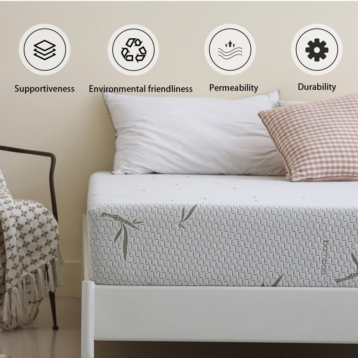 8 Inch Gel Memory Foam Mattress Medium-Firm Mattress