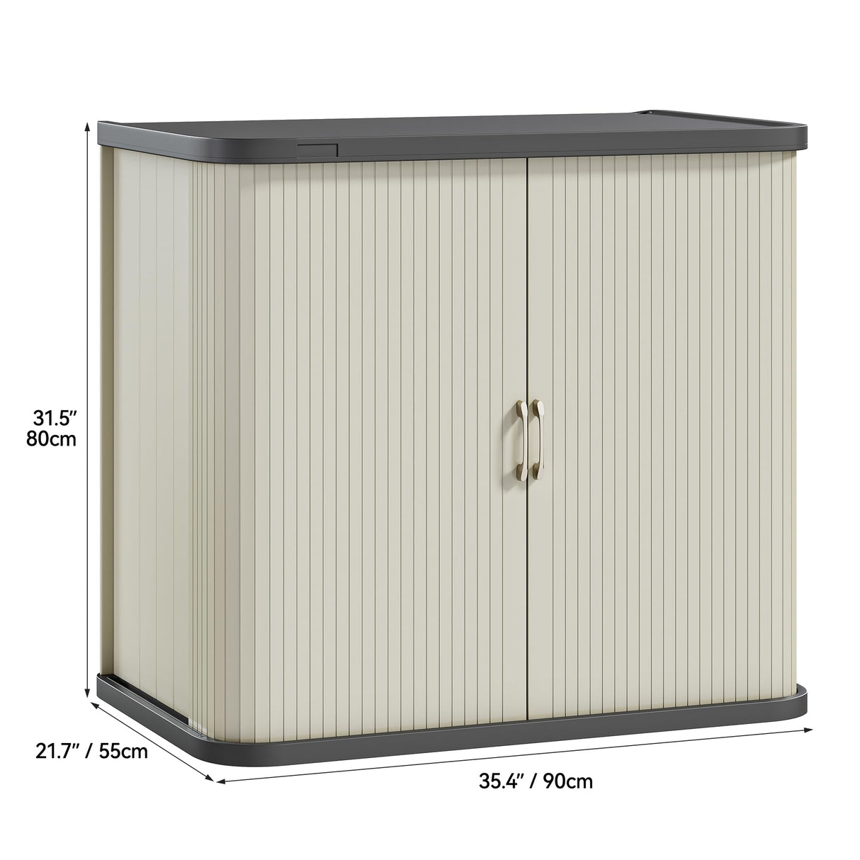 StorGuard Outdoor Storage Cabinet – 37 & 73 Gallon Resin Organizer with Shelf