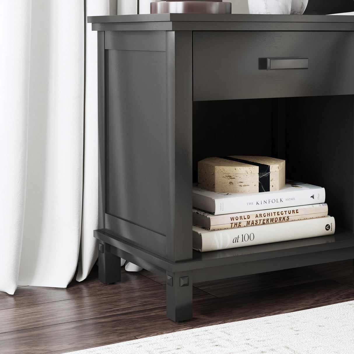 Oak Park Nightstand, Black