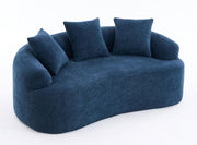 Loveseat Chenille Couches with 3 Pillows, Oversized Upholstered Luxury Plush Cloud Sofa
