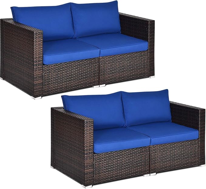 Outdoor Wicker Corner Sofa Set