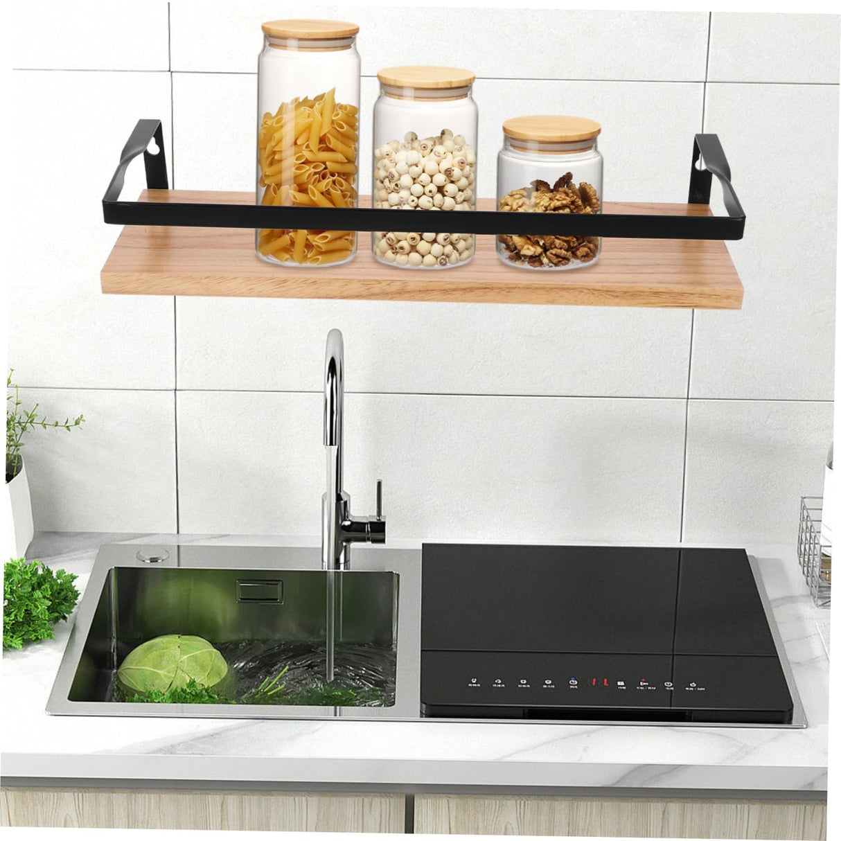 Floating-Shelves 1 Set Floating Wall Shelves Storage Shelves Towel Shelves