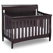 Elite 4-in-1 Convertible Baby Crib, Dark Espresso, Sleigh