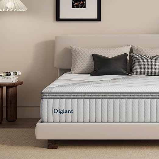 Queen Mattresses, 14 Inch Plush Hybrid Mattress