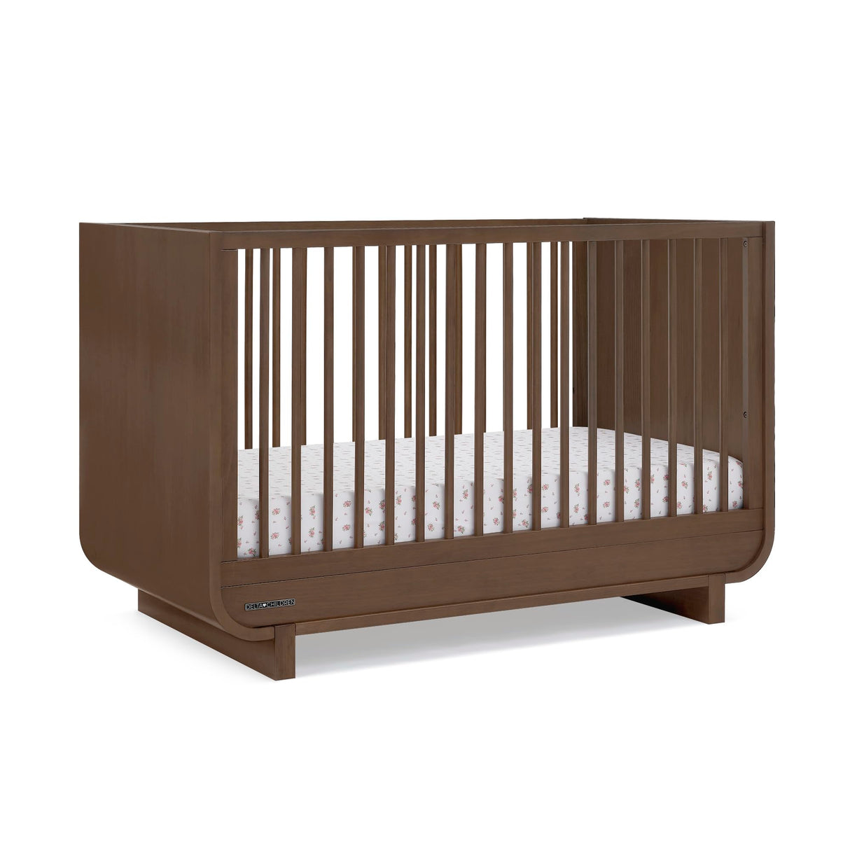 Rhodes 4-in-1 Convertible Crib - Greenguard Gold Certified, Teak Brown