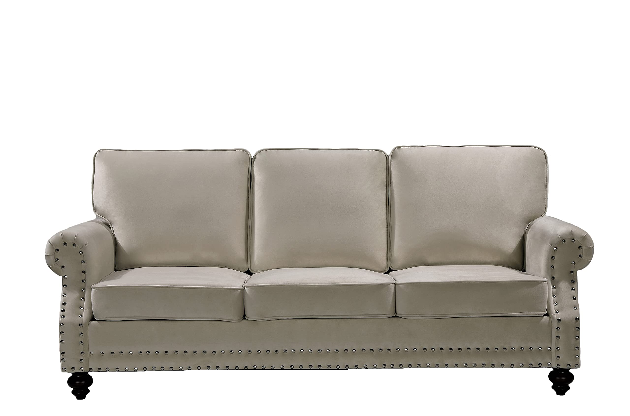 Daphne Traditional Chesterfield Velvet Club Sofa