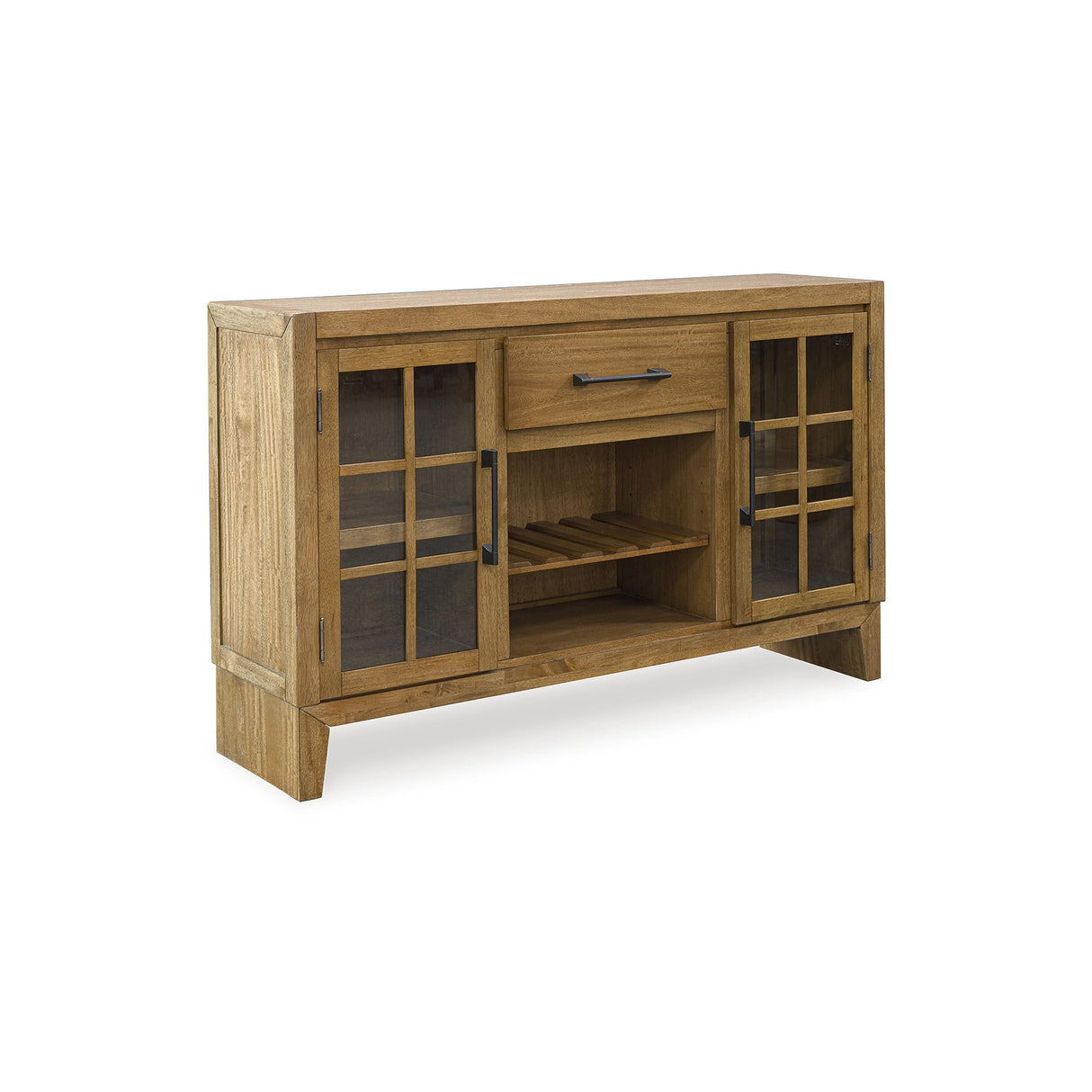 Sherbana Minimalist Dining Server with Reversible Wine Rack