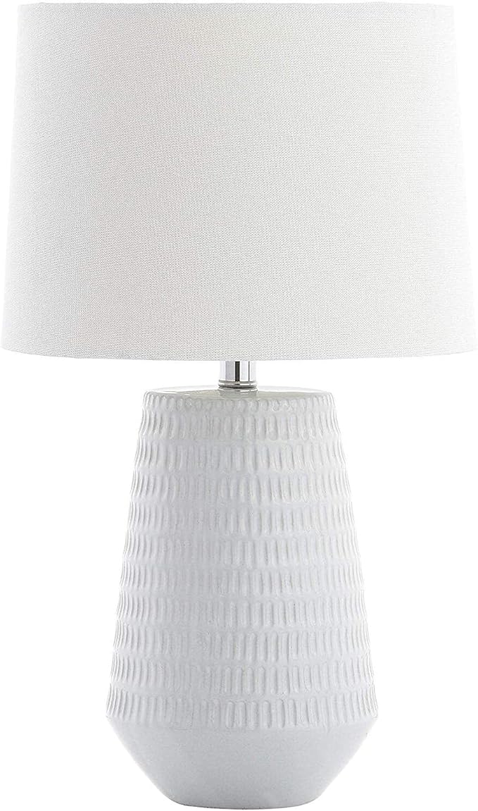 Lighting Collection Stark Plated Silver 28-inch Bedroom Living Room Home Office