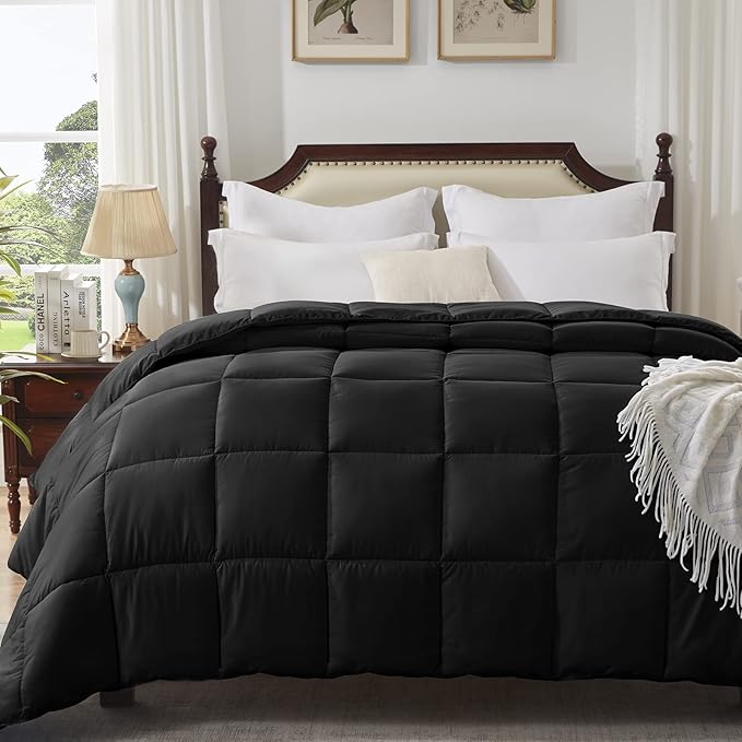 Queen Size Comforter Grey Lightweight Comforter Duvet Insert Down Alternative