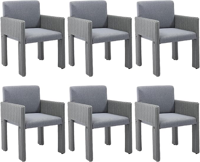 Dining Chairs Set of 2, Patio Modern Dining Chairs with Backrest