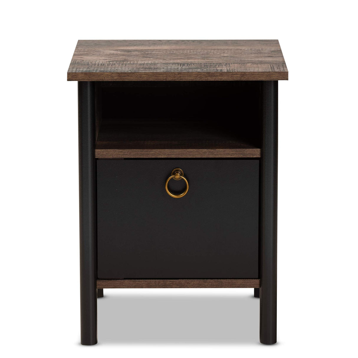 Vaughan Nightstands, Brown/Black