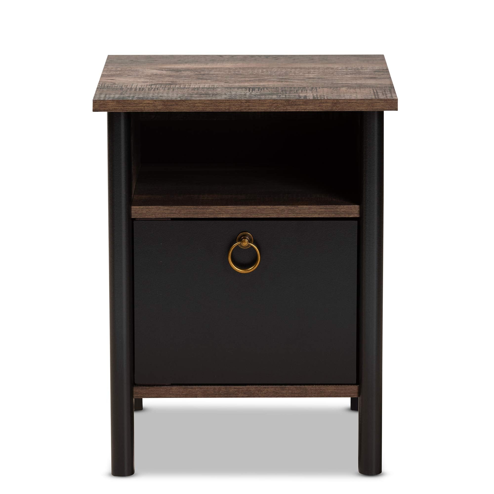 Vaughan Nightstands, Brown/Black