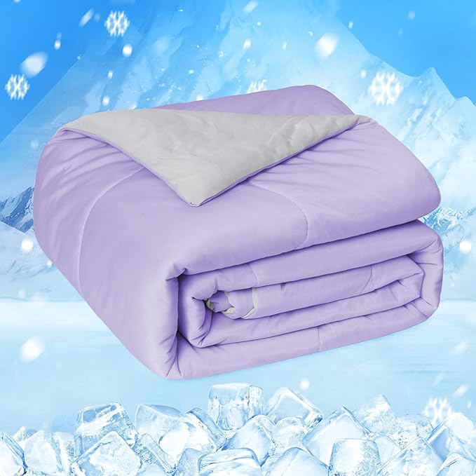 Cooling Comforter Japanese Double-Sided Cold Tech Fabric Cooling Blanket for Night