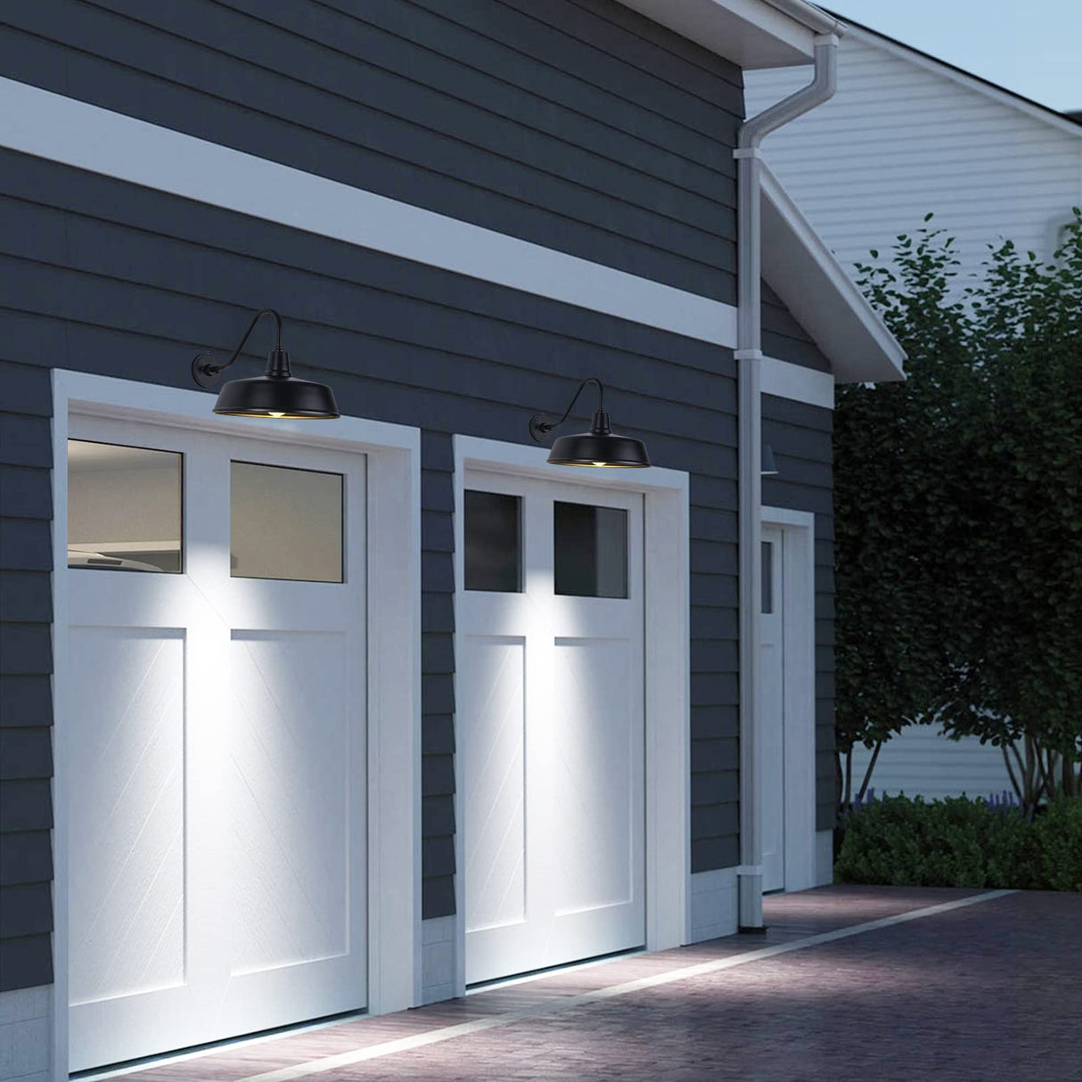 Outdoor Gooseneck Barn Light - Exterior Fixture Sconce Wall Light for Farmhouse