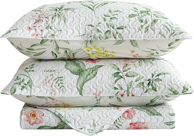 Queen Quilt Set, 3-Piece Queen Size Quilt Sets with 2 Pillow Shams