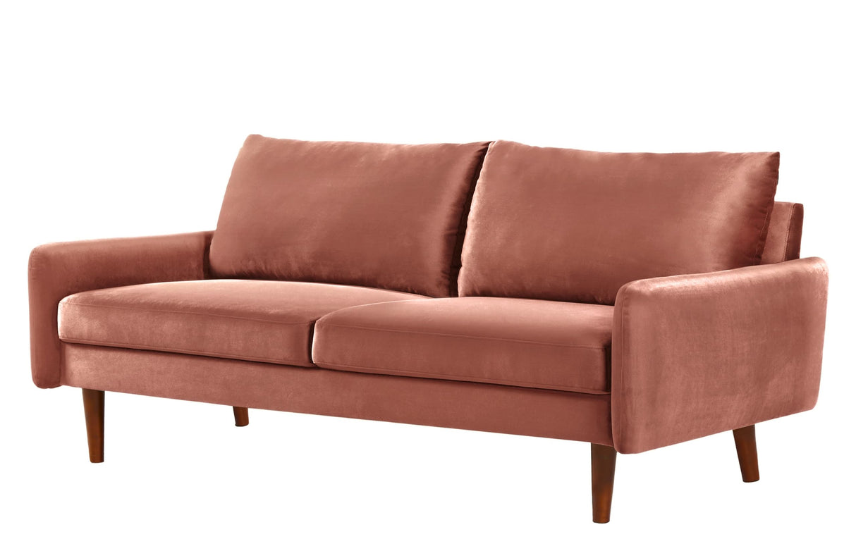 Kent Modern Velvet Sofa, Comfortable 3 Seater Couch for Living Rooms and Small Spaces