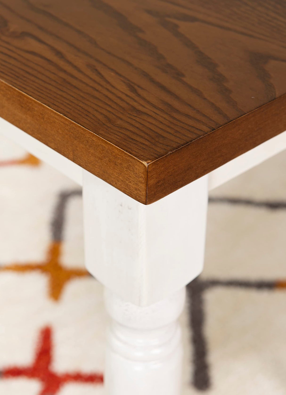 Six Piece Set, White & Honey Brown