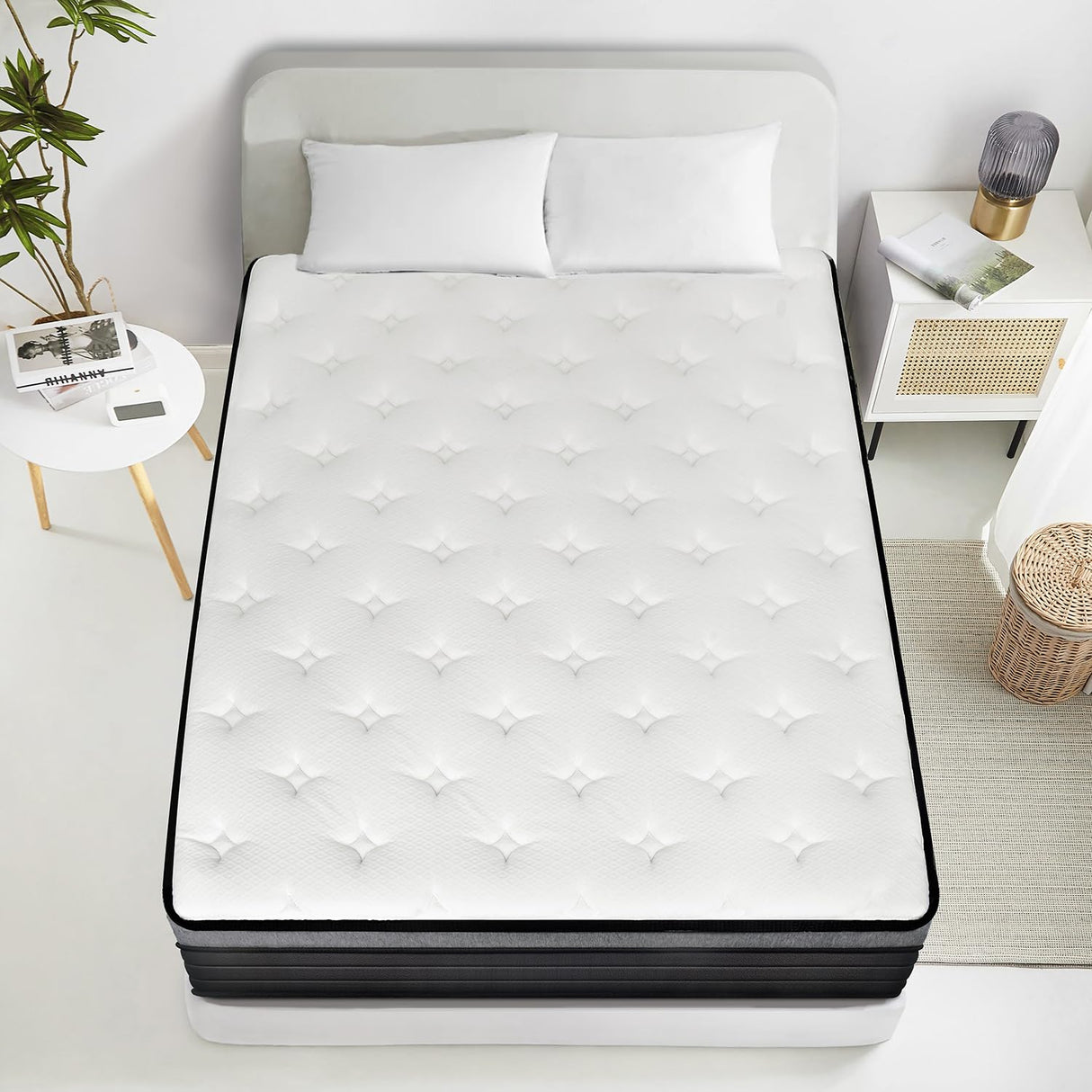Queen Size Mattress 10 Inch,Bed-in-a-Box,Hybrid Mattress,Individual Pocket Spring Mattress