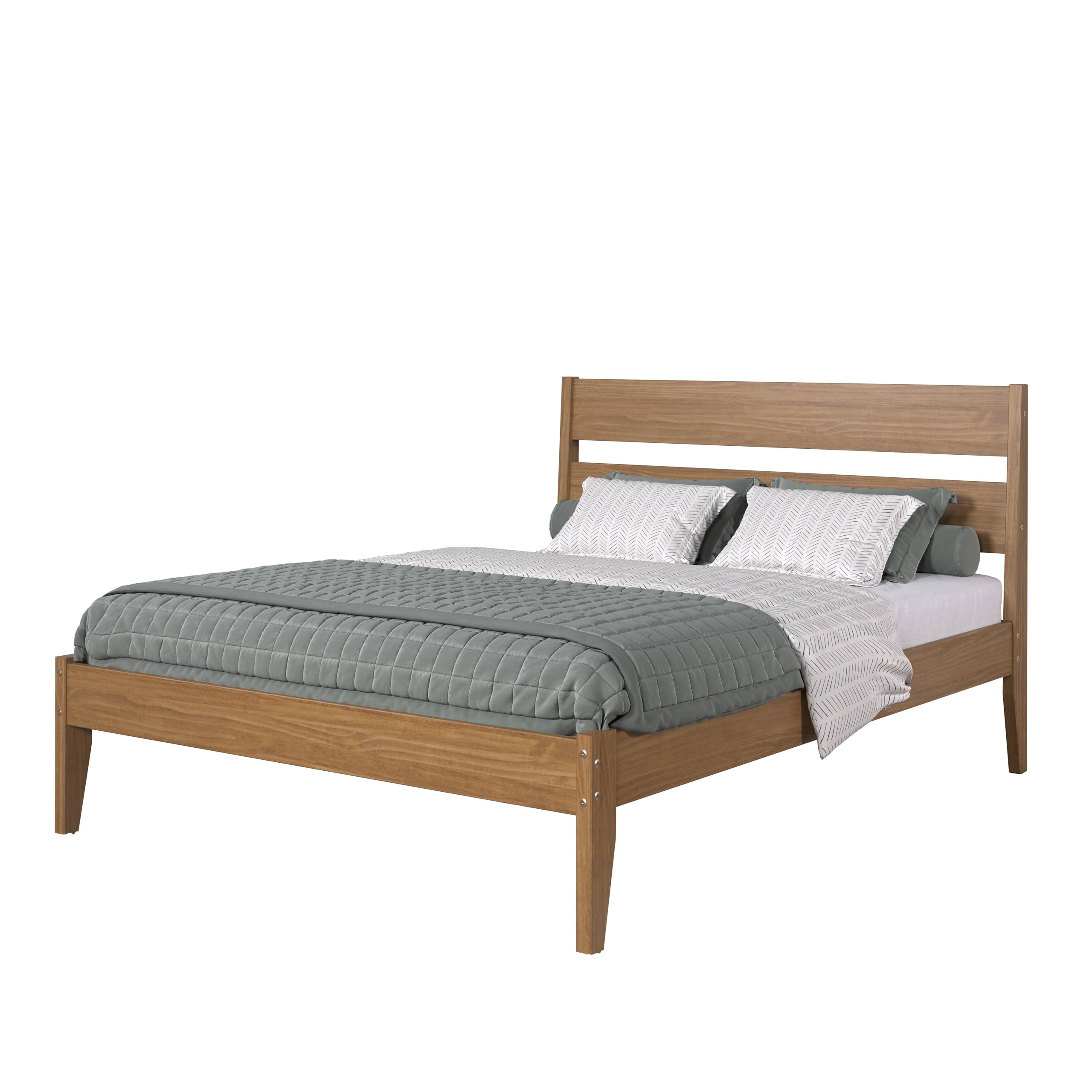Low Board Queen Urban Oak Platform Bed