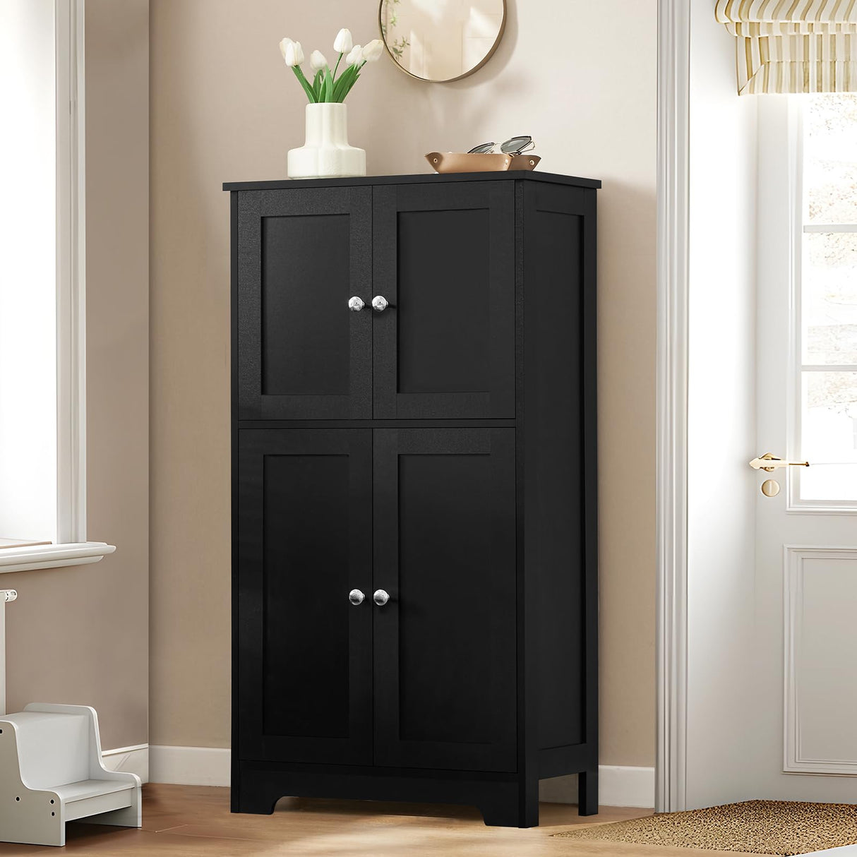 Storage Cabinet with Adjustable Shelves Bathroom Wall Cabinet