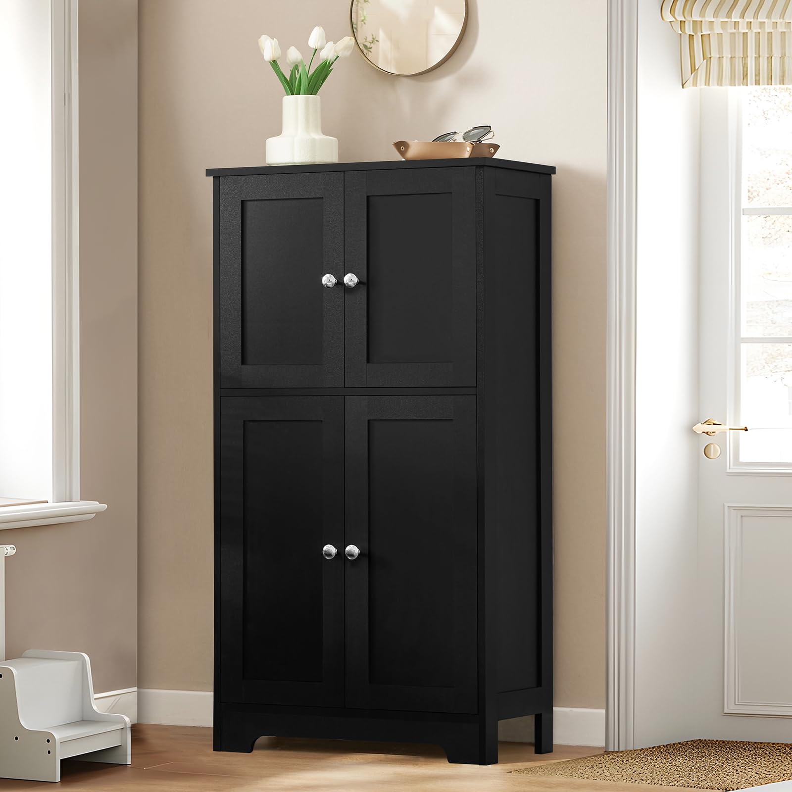 Storage Cabinet with Adjustable Shelves Bathroom Wall Cabinet