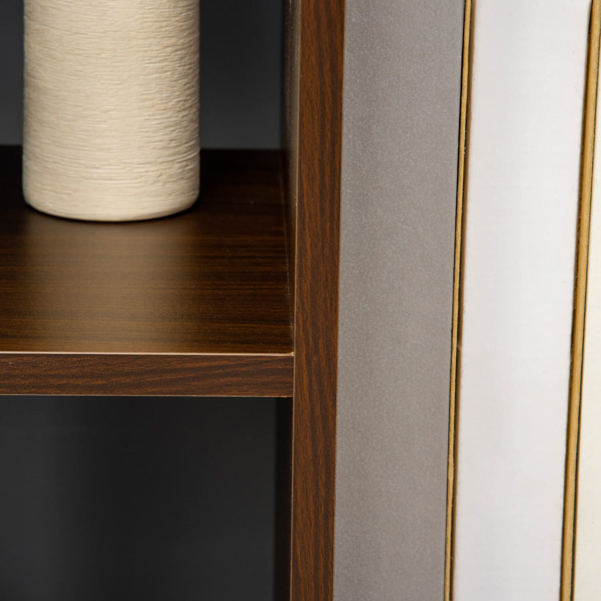 Tree Bookshelf, Modern Freestanding Bookcase with 13 Open Shelves, Display Unit for Living Room, Study or Office, Brown