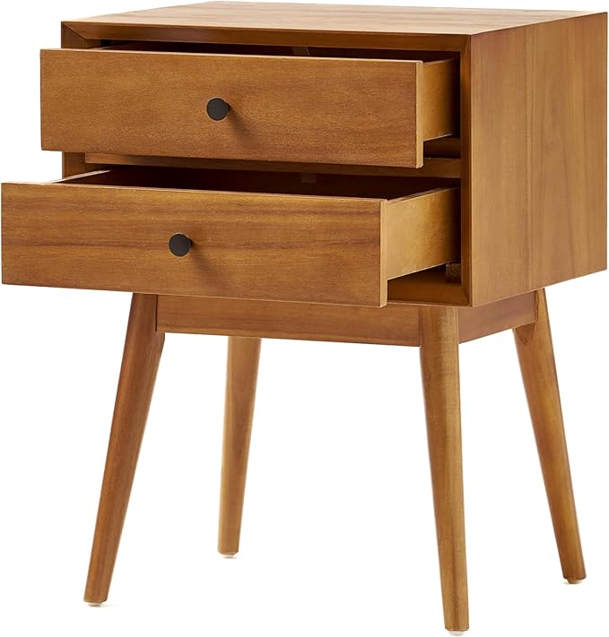 Nightstand with 2 Drawers, Bedside Tables