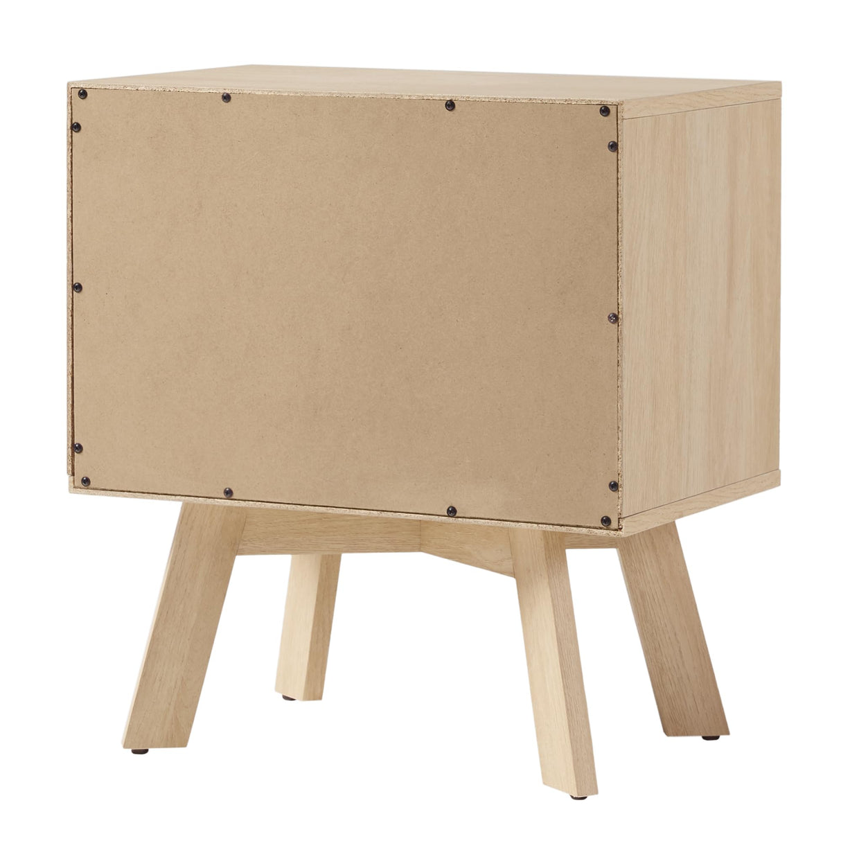 Mid Century Modern 1-Drawer Nightstand Bedroom Storage Drawer and Shelf Bedside End