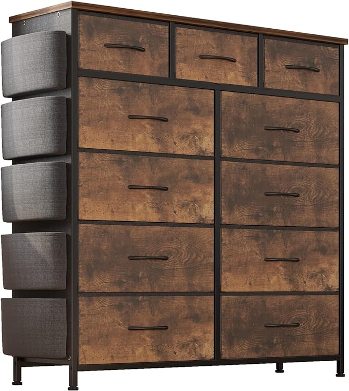 Dresser for Bedroom with 11 Drawer, Dressers & Chests of Drawers