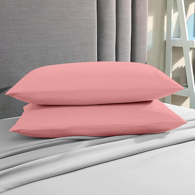 1000 Thread Count Pillowcases Set of 2-100% Egyptian Cotton Pillow Cases with Long-Staple Combed