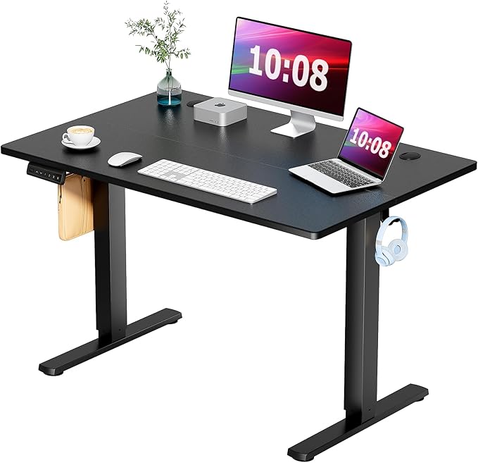 Standing Desk, 48 x 24 in Electric Height Adjustable Computer Desk for Home Office