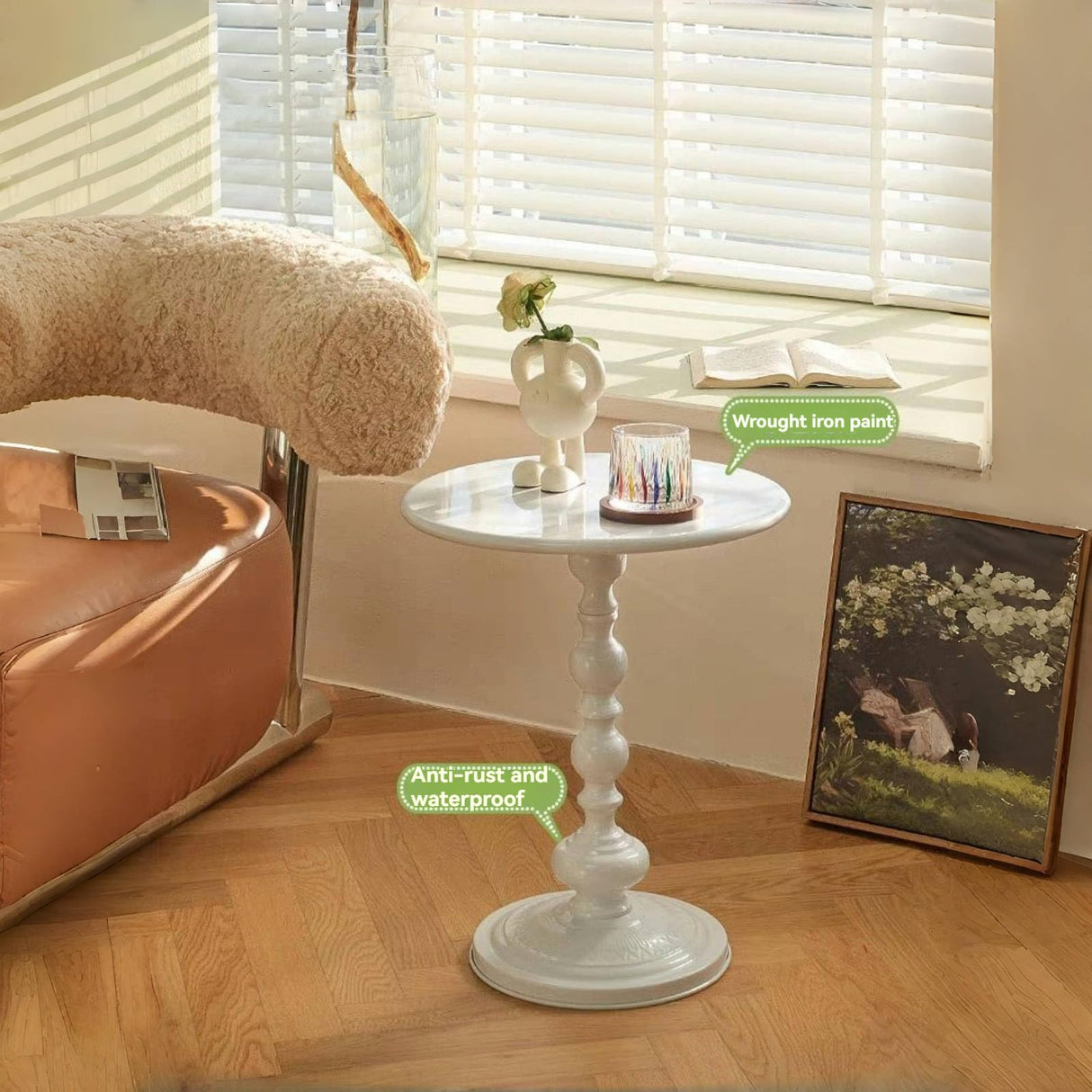 Round Side Table,Accent Table,Small end Table,Living Room Tables