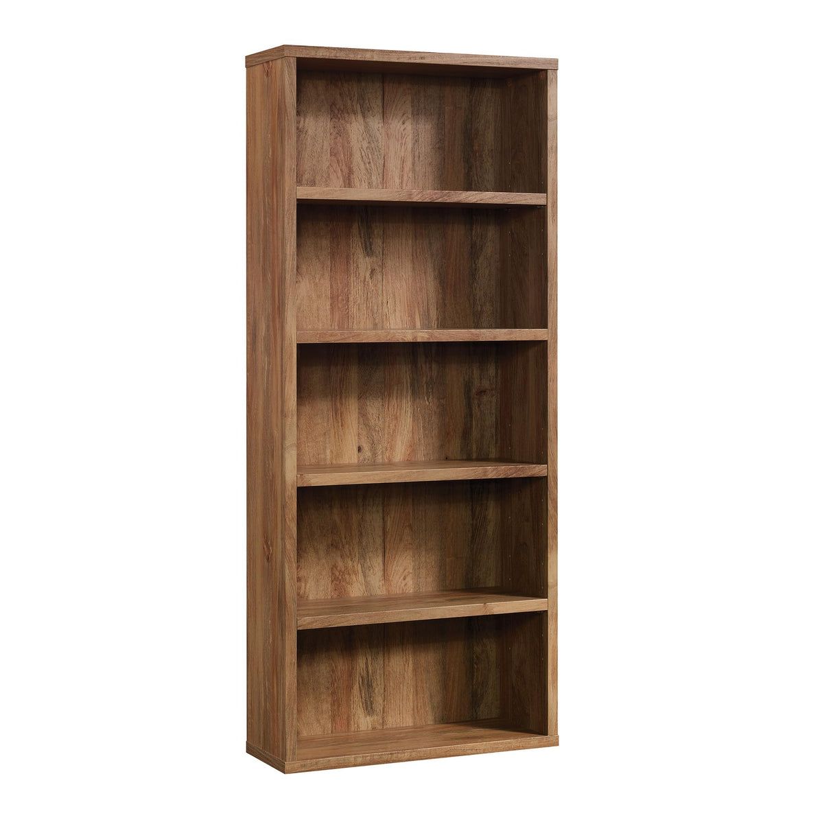 Sauder Miscellaneous Storage 5-Shelf Wood Bookcase, Sindoori Mango Finish