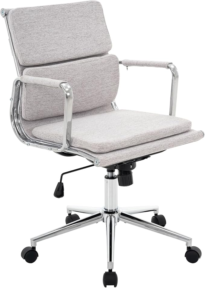 Office Desk Chair, Ergonomic Office Chair, Mid Back Desk Chair with Adjustable Height