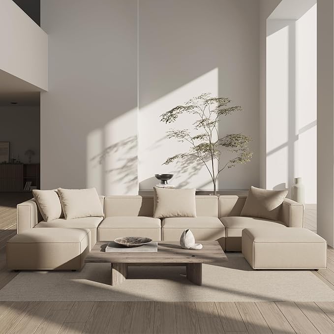 Modular Sectional Sofa – Convertible L or U-Shape