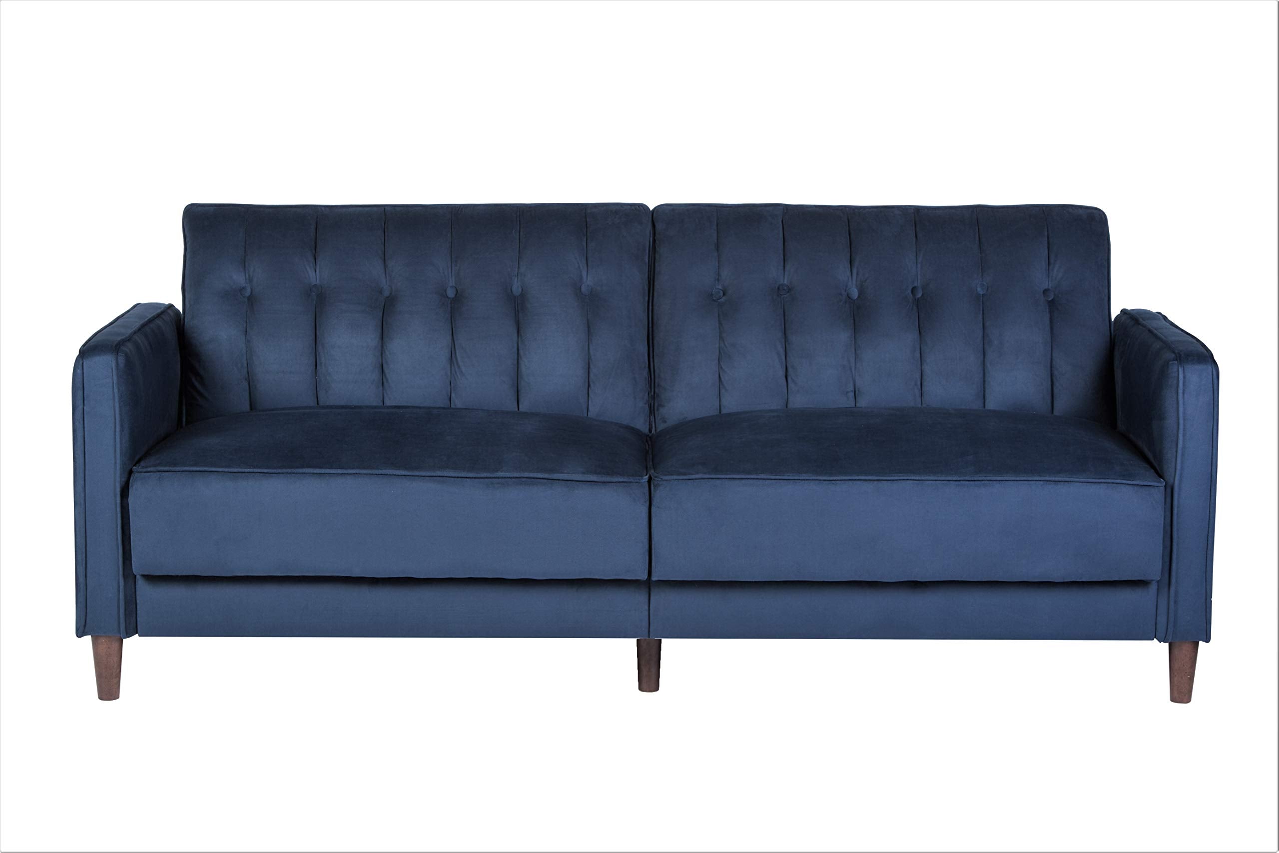 Direct Anastasia Mid Century Modern Velvet Uphostered Tufted Convertible Sleeper Sofa