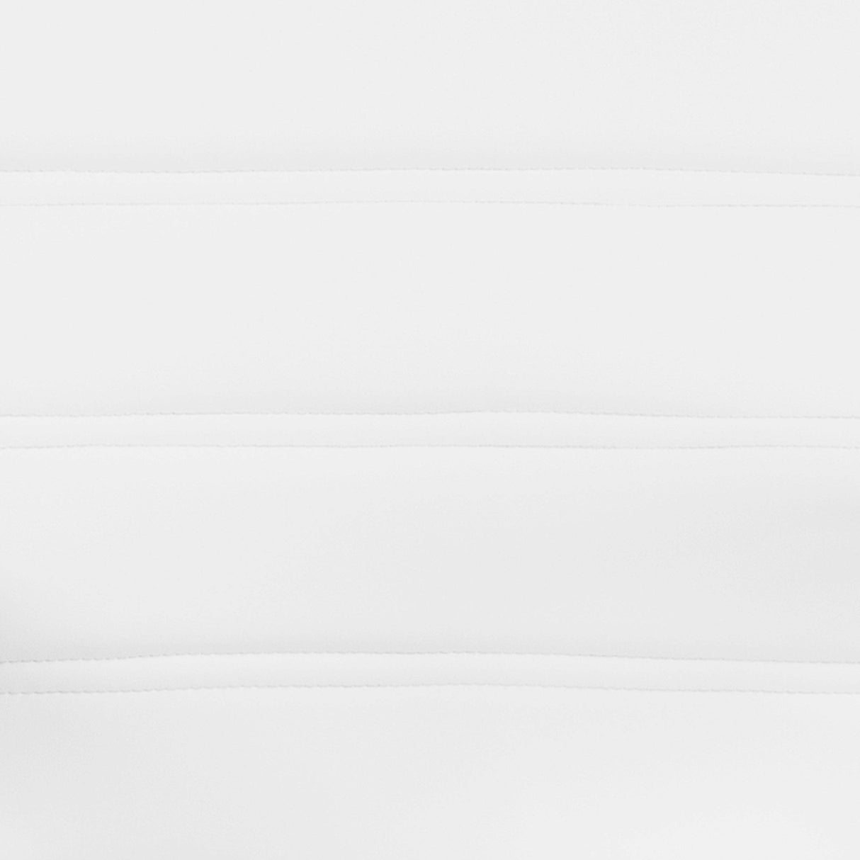 -Back Swivel LeatherSoft Desk Chair with Padded Seat and Armrests, Adjustable Height Padded Office Chair, White/Chrome