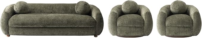 Comfort Tribeca 86" Sofa for Living Room, Upholstered in Chenille Fabric