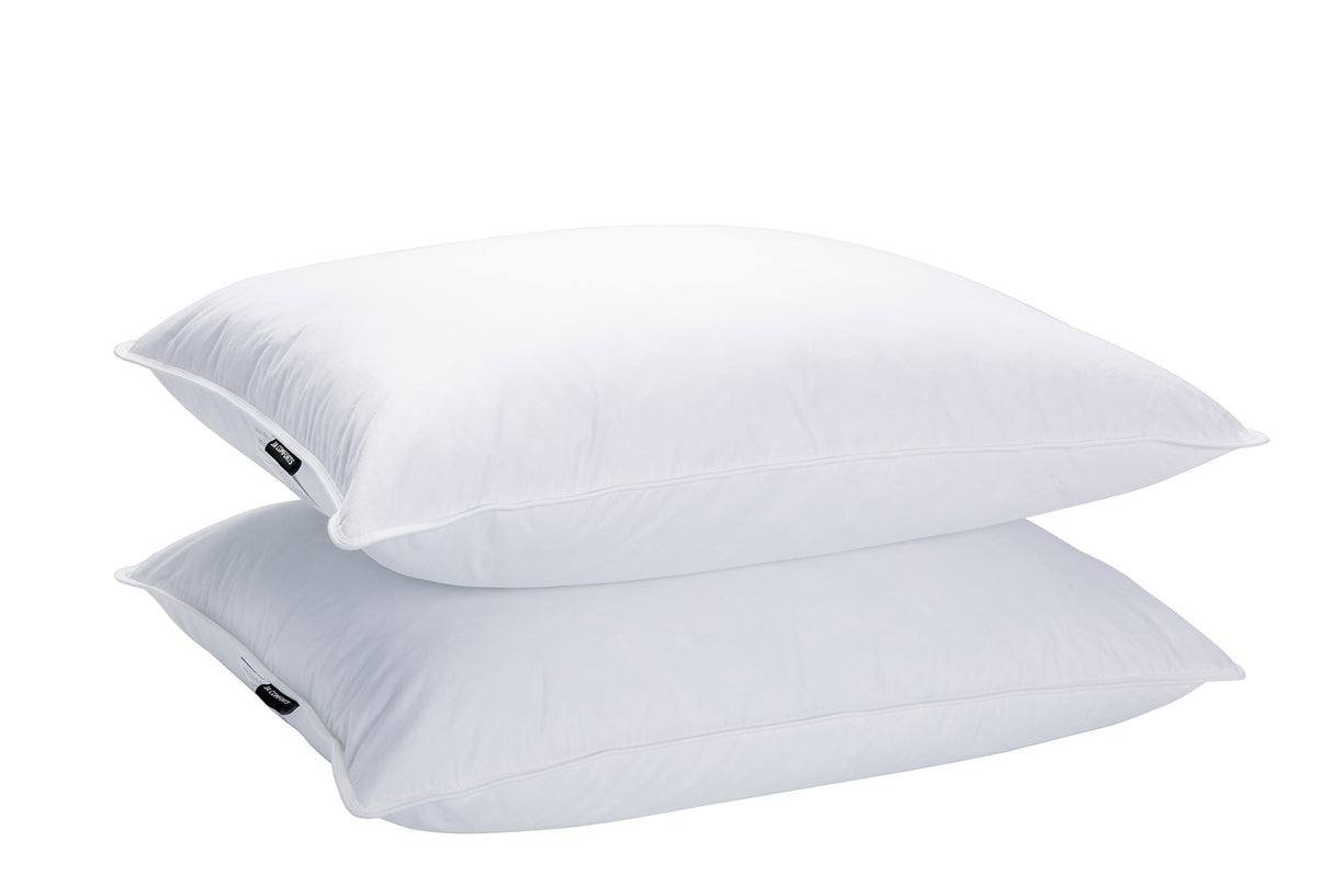 Goose Feather Down Bed Pillows for Sleeping(2 Packs)-Queen(20IN×30IN)