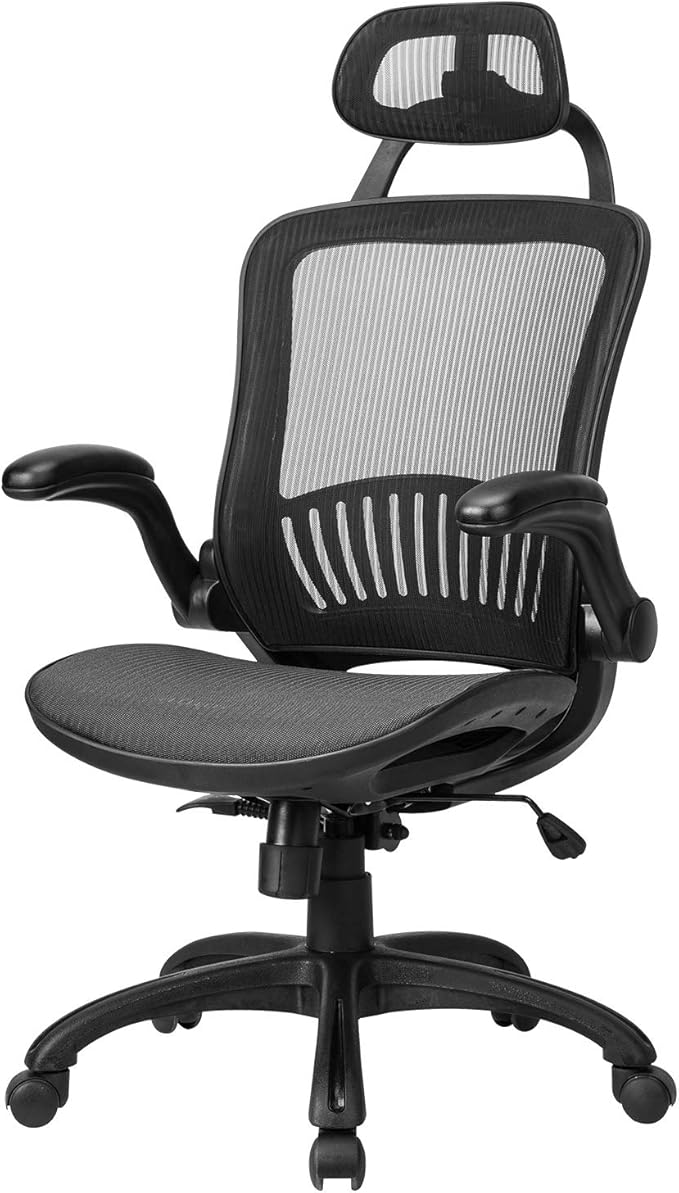 Office Chair Ergonomic Desk Chair Mesh Computer Chair with Lumbar Support Headrest