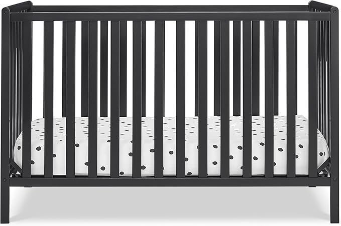 Heartland 4-in-1 Convertible Crib - Greenguard Gold Certified, Charcoal Grey