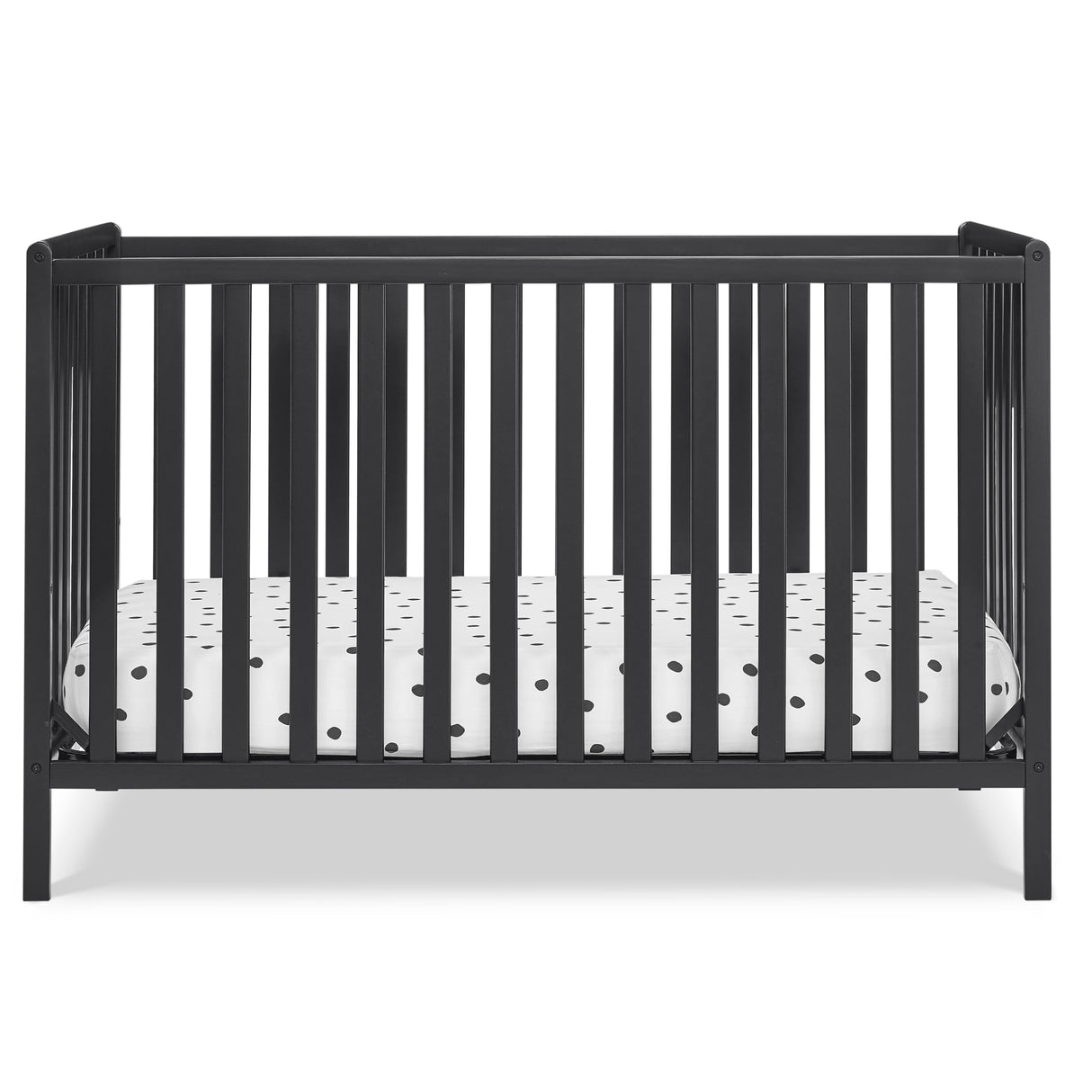 Heartland 4-in-1 Convertible Crib, Black