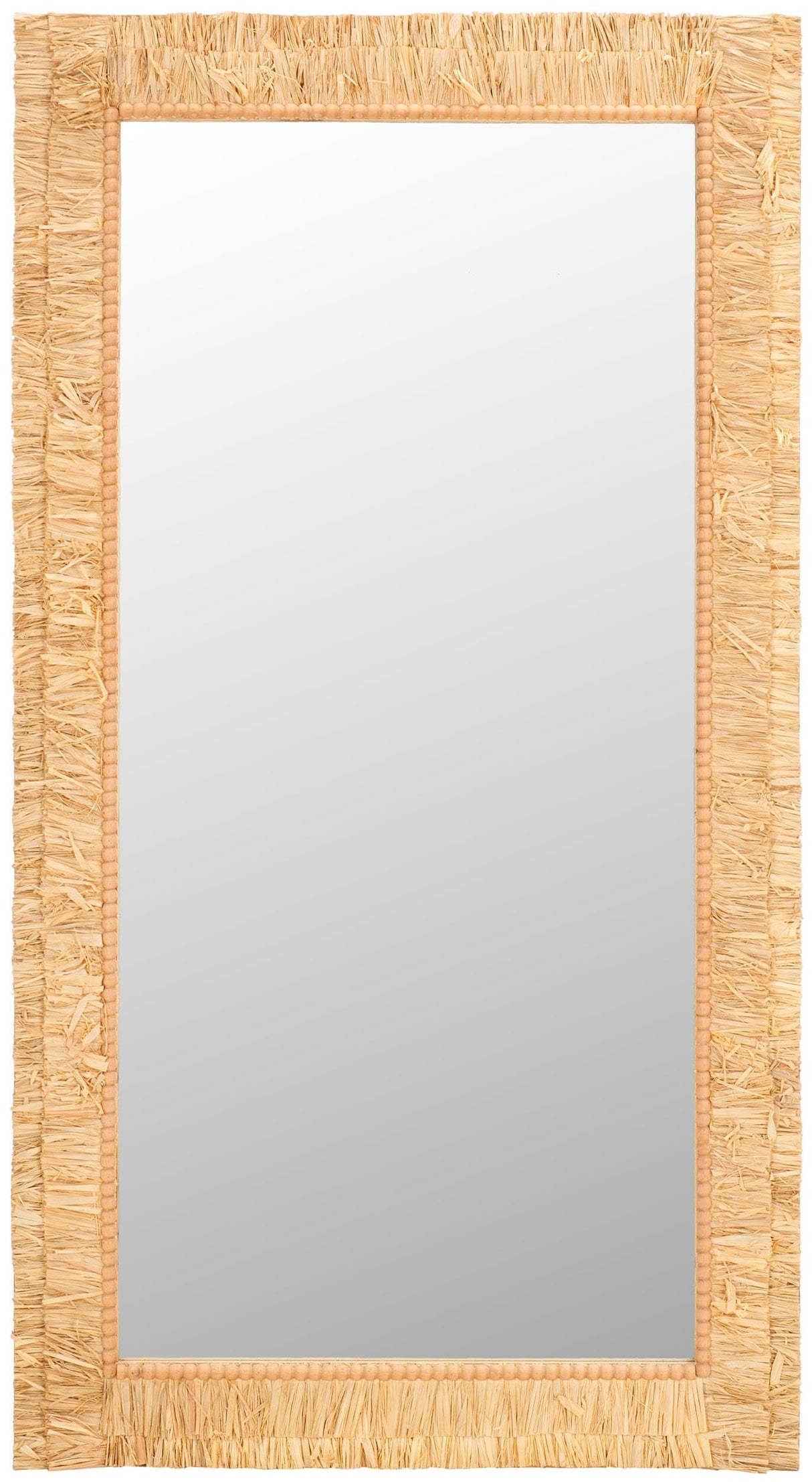 Home Collection Zoelle Tropical Natural 30 x 55-inch Rectangle Decorative Accent Wall Mirror