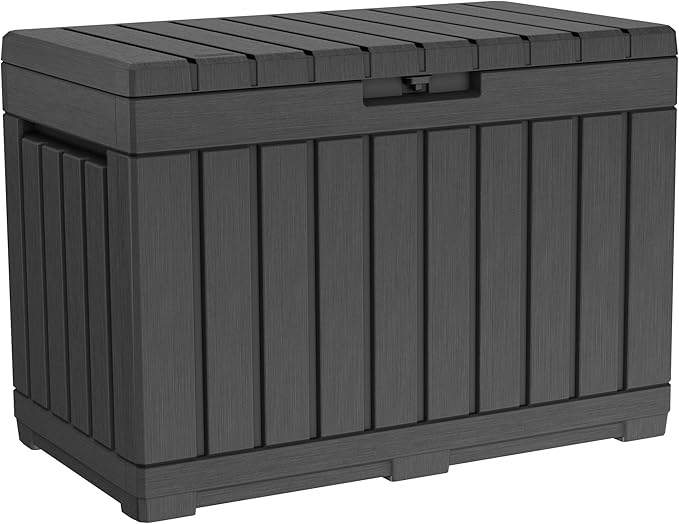 Kentwood 50 Gallon Resin Deck Box-Organization and Storage for Patio Cushions